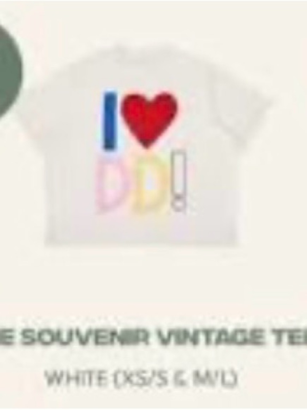 Daily Drills souvenir vintage Tee ‘I ❤️DD!’
